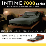 問合番号:5023<br>【送料無料】パラマウントベッド　電動ベッド　INTIME 7000シリーズ　スクエアウッド　セミダブルロング　RW-7421R　レッド