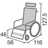 パラマウントベッド社製　Ｔ６０５シリーズ車椅子<br>問合番号:4154